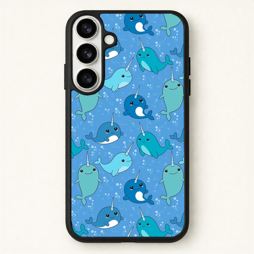 Narwhal Pattern Phone Case - Galaxy S26 / Standard