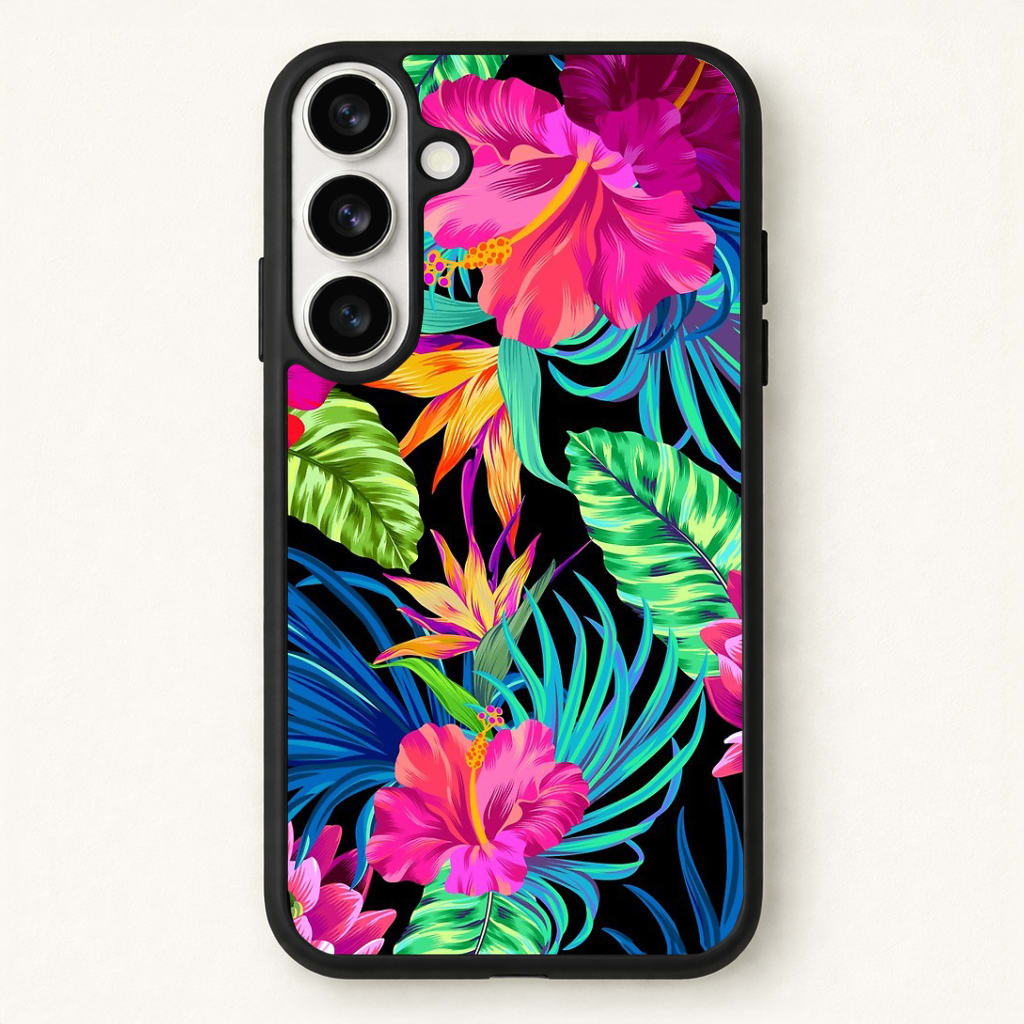 Colourful Hibiscus Pattern Phone Case - Galaxy S26 / Standard