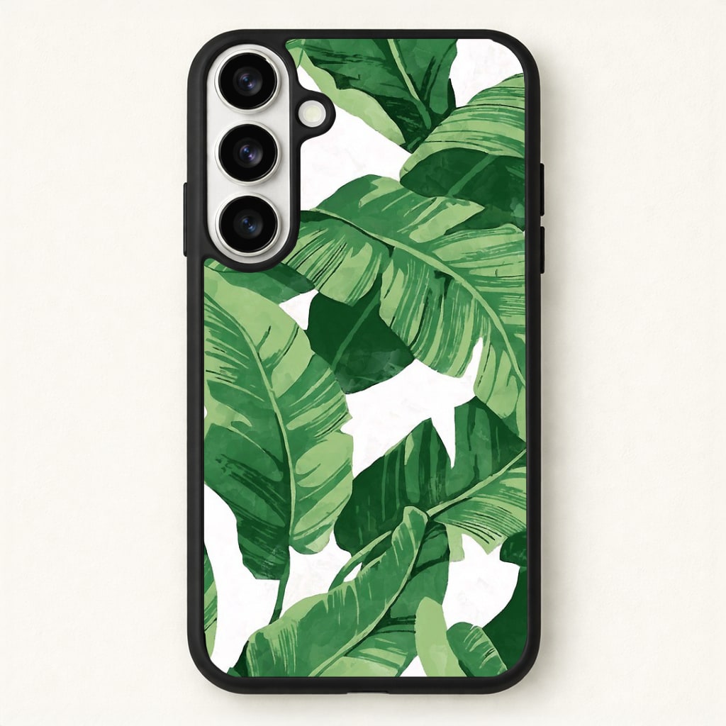 Tropical Banana Leaf Pattern Phone Case - Galaxy S26 / Standard