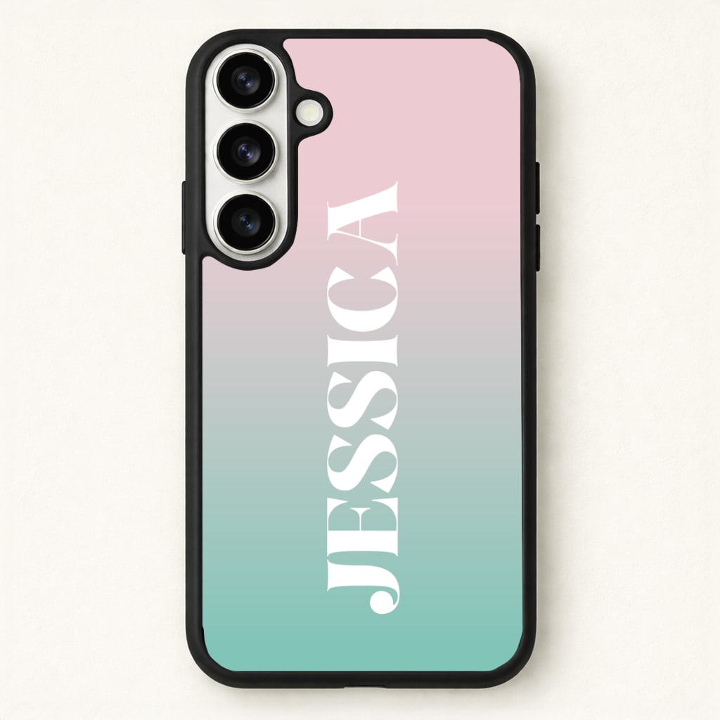 Gradient Personalised Name Phone Case - Galaxy S26 / Standard