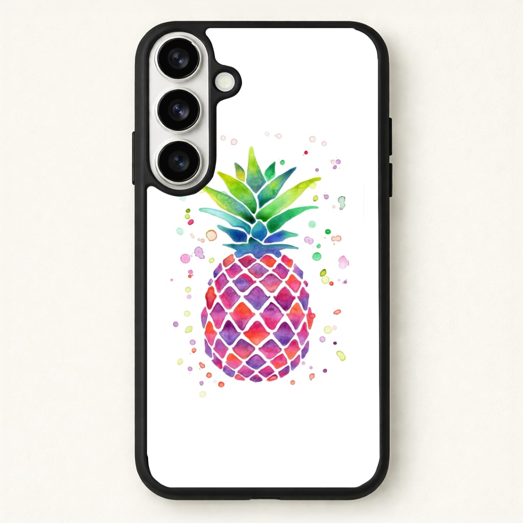 Watercolour Pineapple Phone Case - Galaxy S26 / Standard