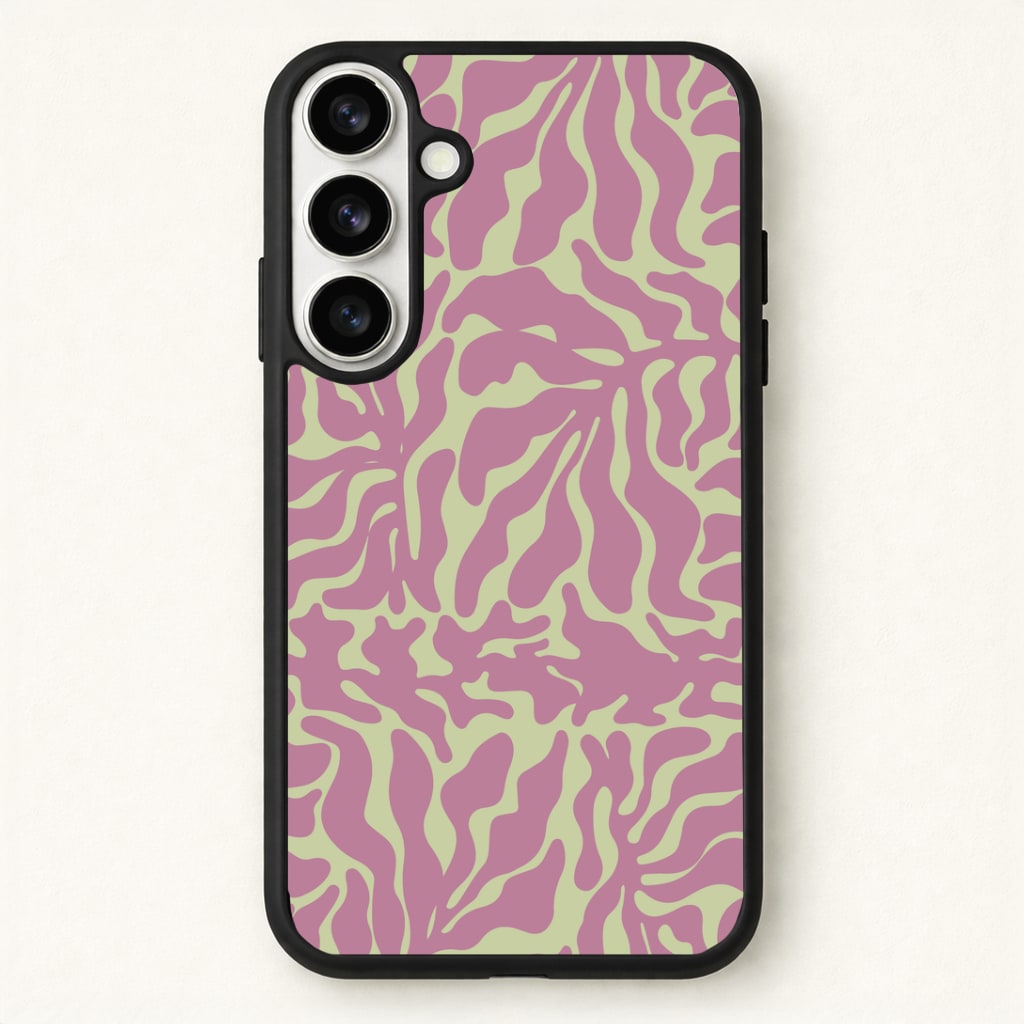 Pink Leaves - Foliage Phone Case - Galaxy S26 / Standard
