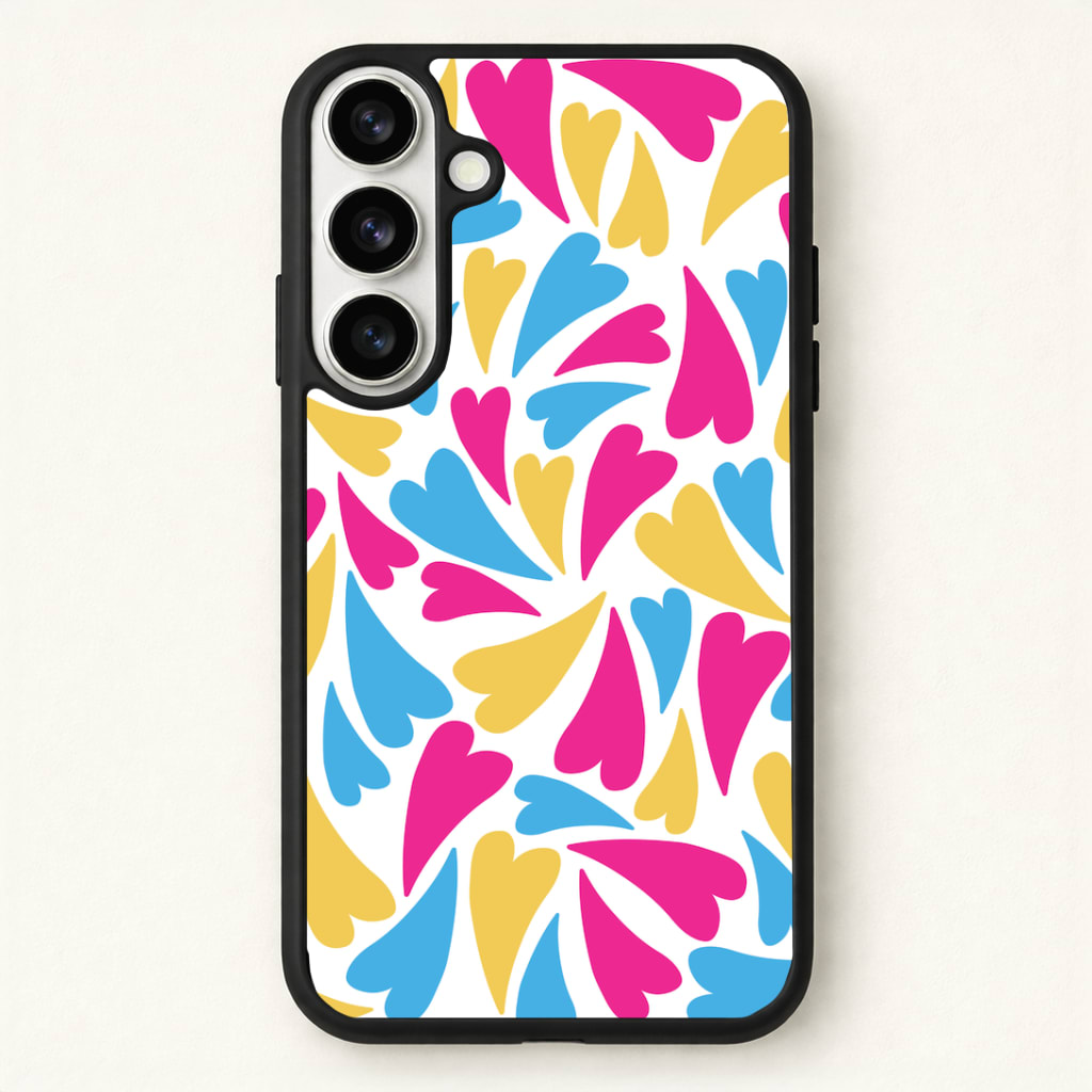 Pansexual Hearts - Pride Phone Case - Galaxy S26 / Standard