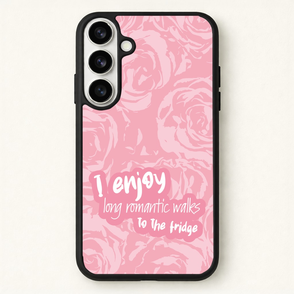 I Enjoy Long Romantic Walks - Funny Quotes Phone Case - Galaxy S26 / Standard