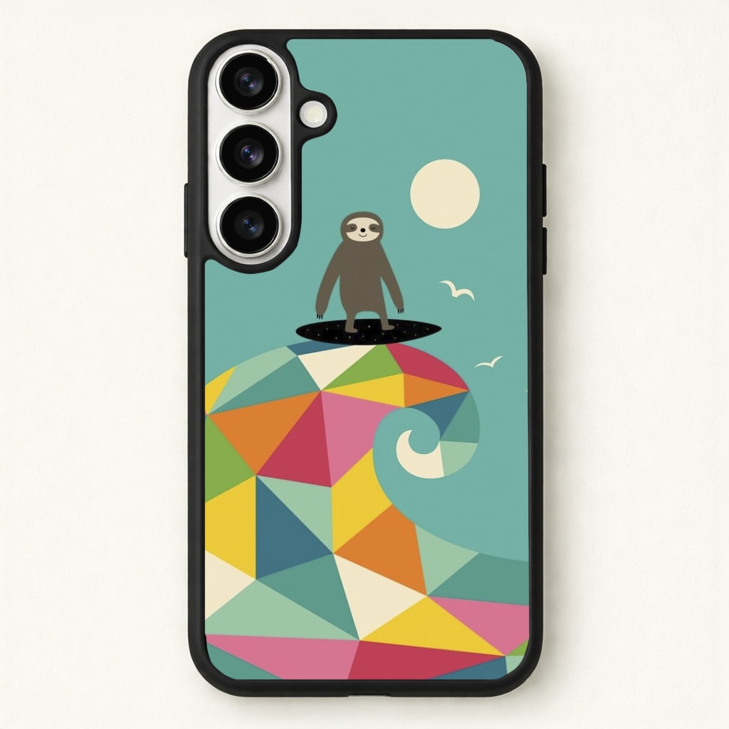 Surfing Sloth Phone Case - Galaxy S26 / Standard