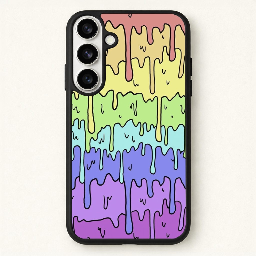 Dripping Rainbow Phone Case - Galaxy S26 / Standard