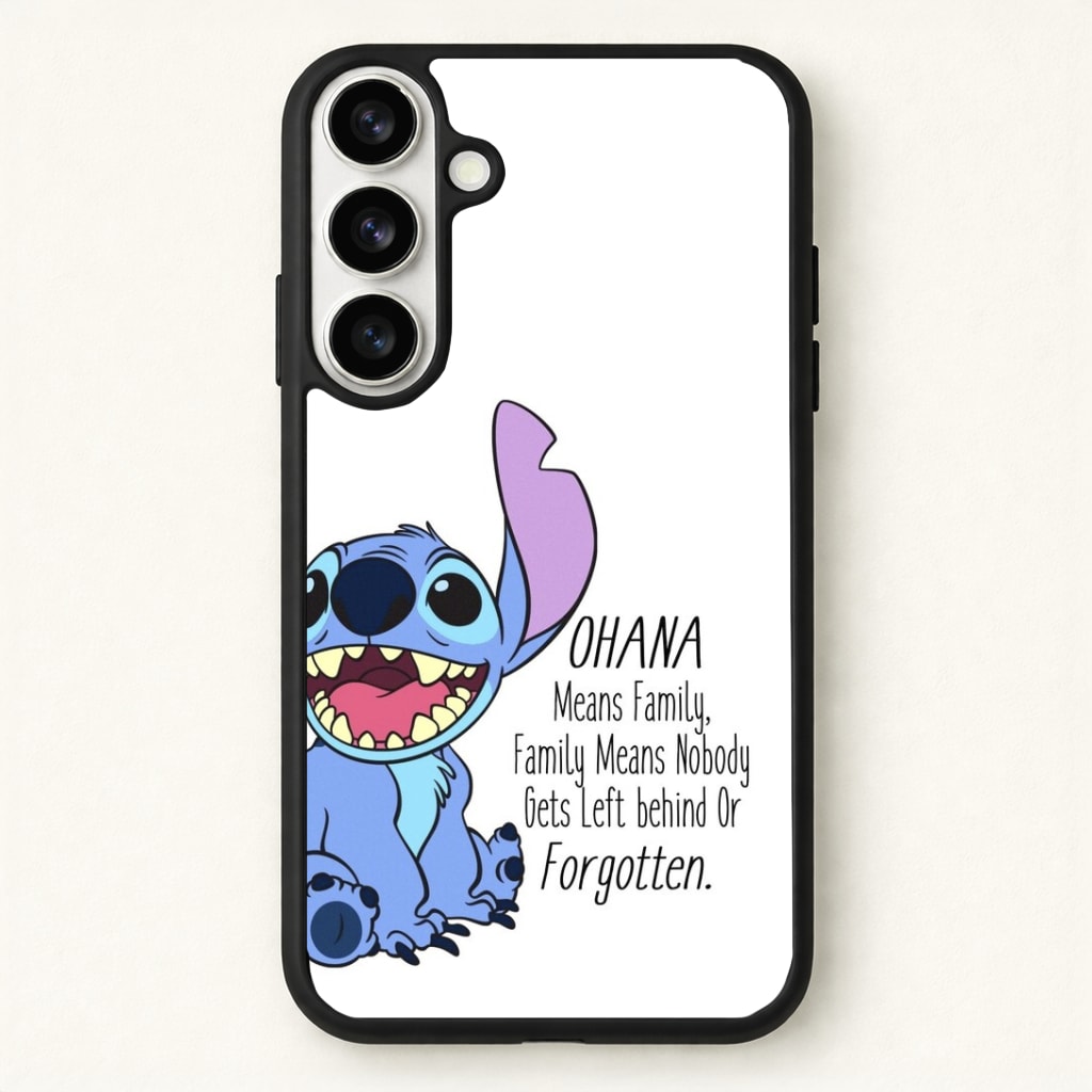 Ohana Means Family - Blue Alien Phone Case - Galaxy S26 / Standard