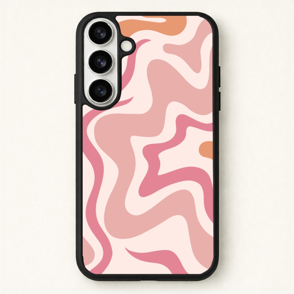Pink Waves Phone Case - Galaxy S26 / Standard