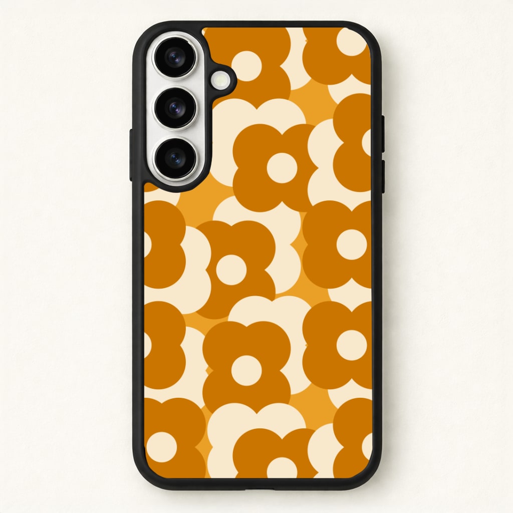 Retro Flower Pattern Phone Case - Galaxy S26 / Standard