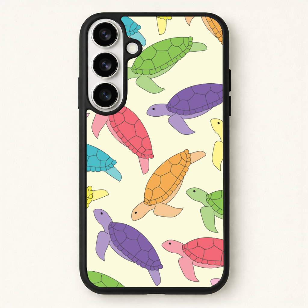 Multi Coloured Turtle Pattern - Sealife Phone Case - Galaxy S26 / Standard