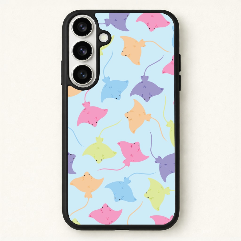 Multi Coloured Sting Ray Pattern - Sealife Phone Case - Galaxy S26 / Standard