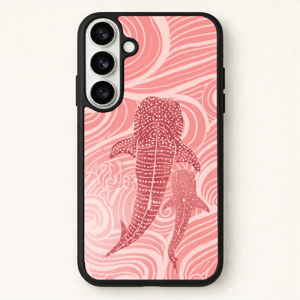 Rose Whale Shark Swirls Phone Case