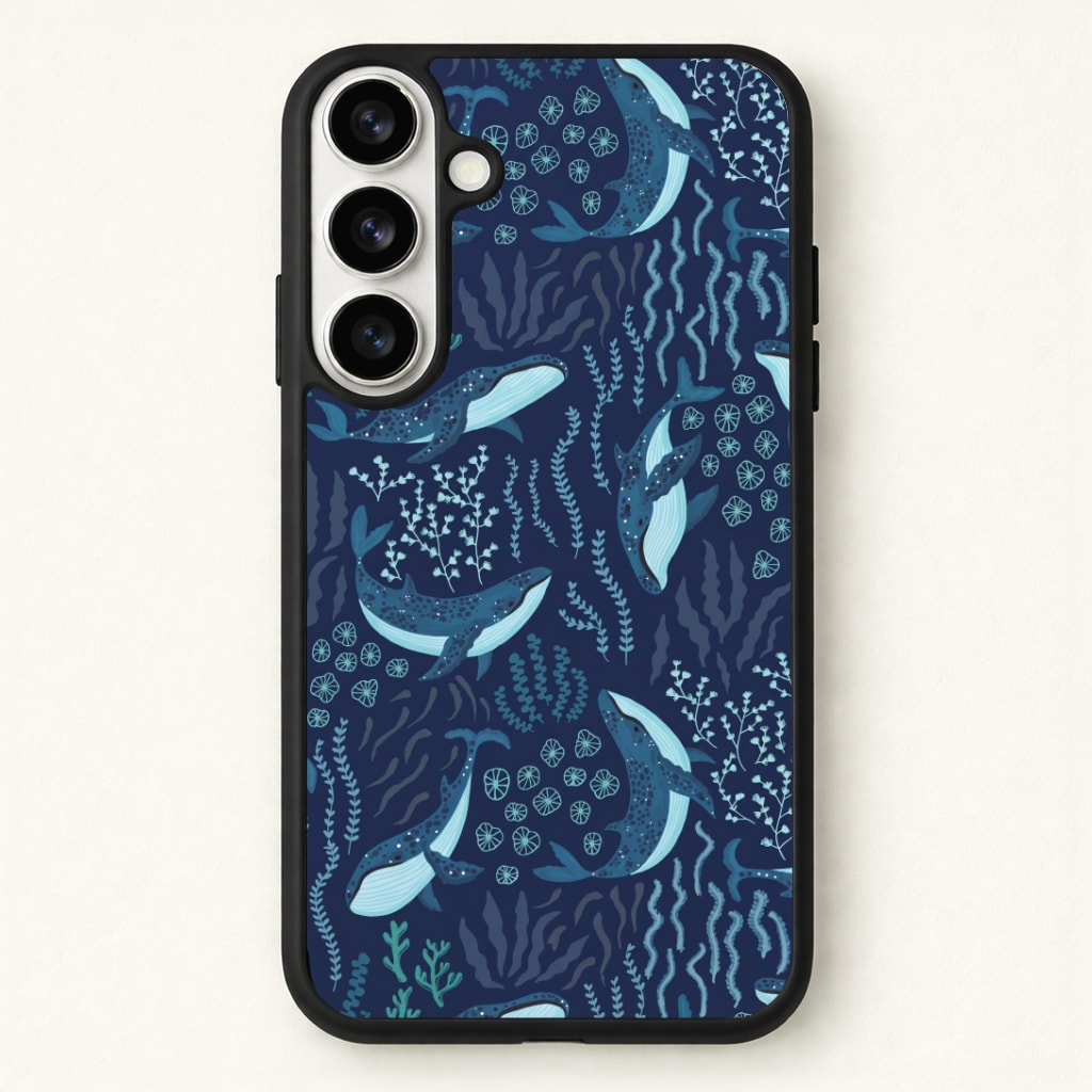 Midnight Whale Reef Phone Case