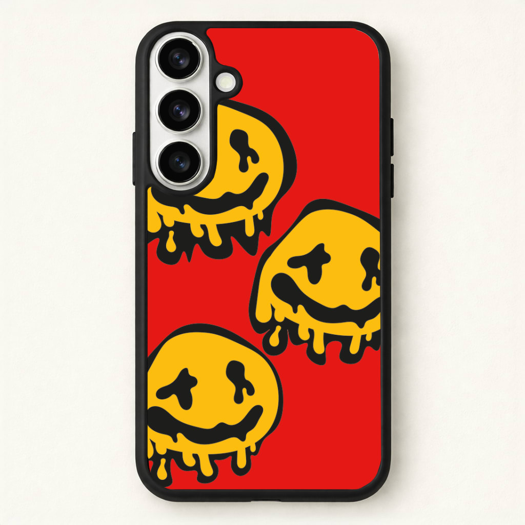 Dripping Smiley - Skate Aesthetic Phone Case - Galaxy S26 / Standard