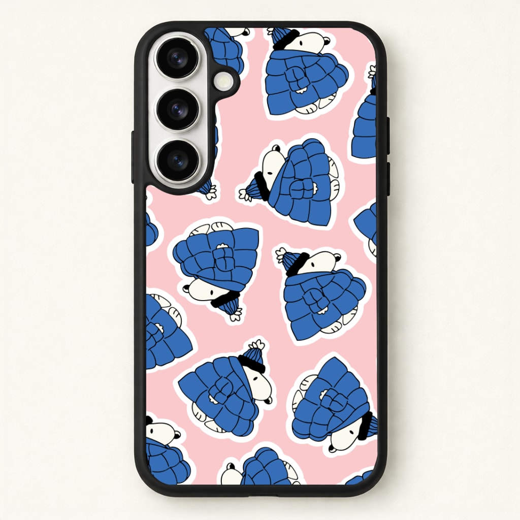 Cartoon Beagle Puffer Jacket Pattern Phone Case - Galaxy S26 / Standard