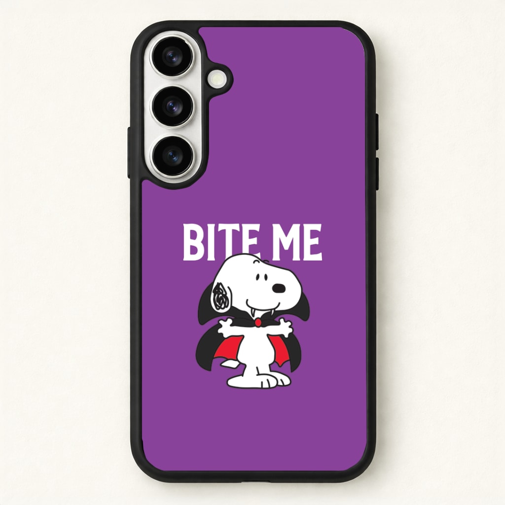 Bite Me Cartoon Beagle Phone Case - Galaxy S26 / Standard
