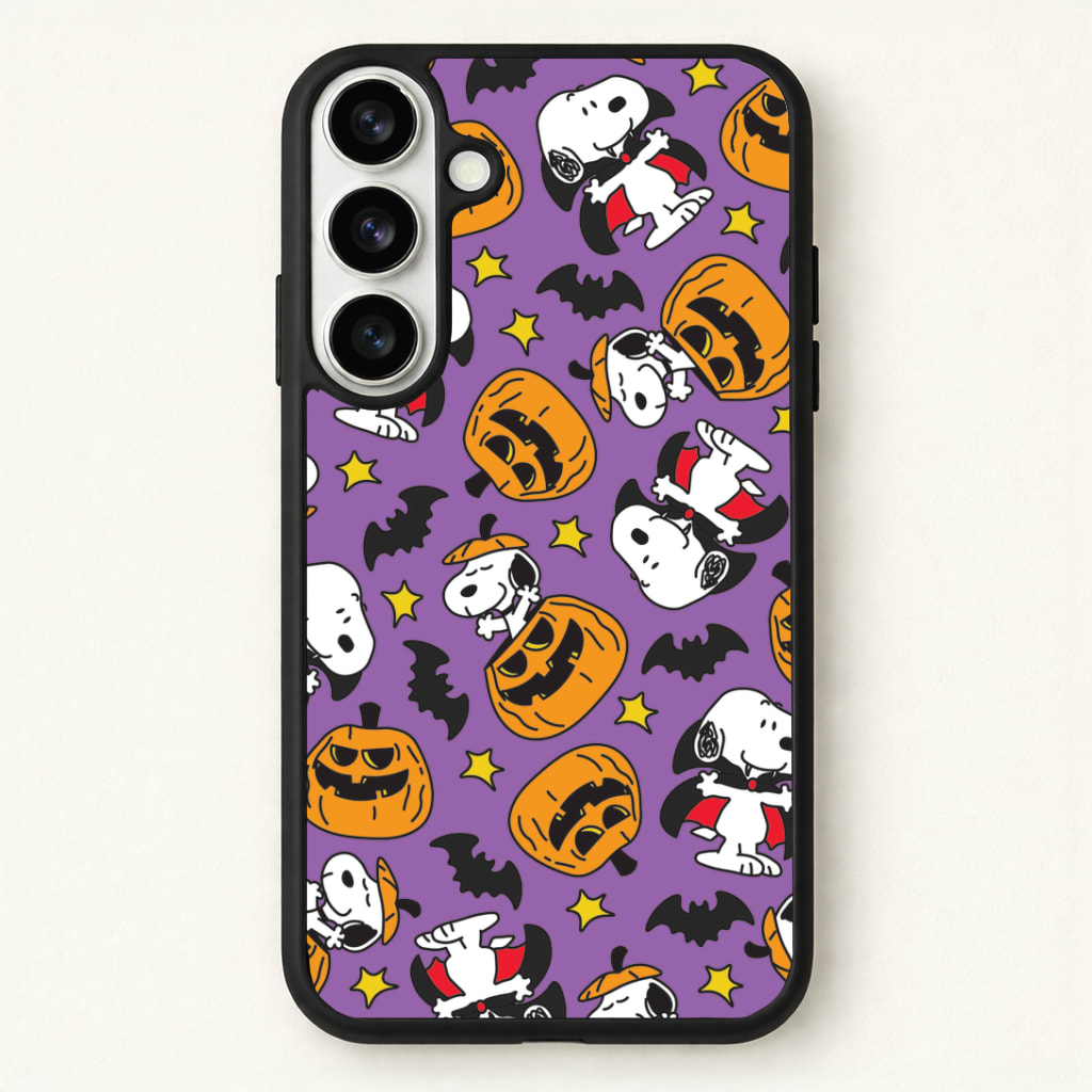Cartoon Beagle Halloween Pattern Phone Case - Galaxy S26 / Standard
