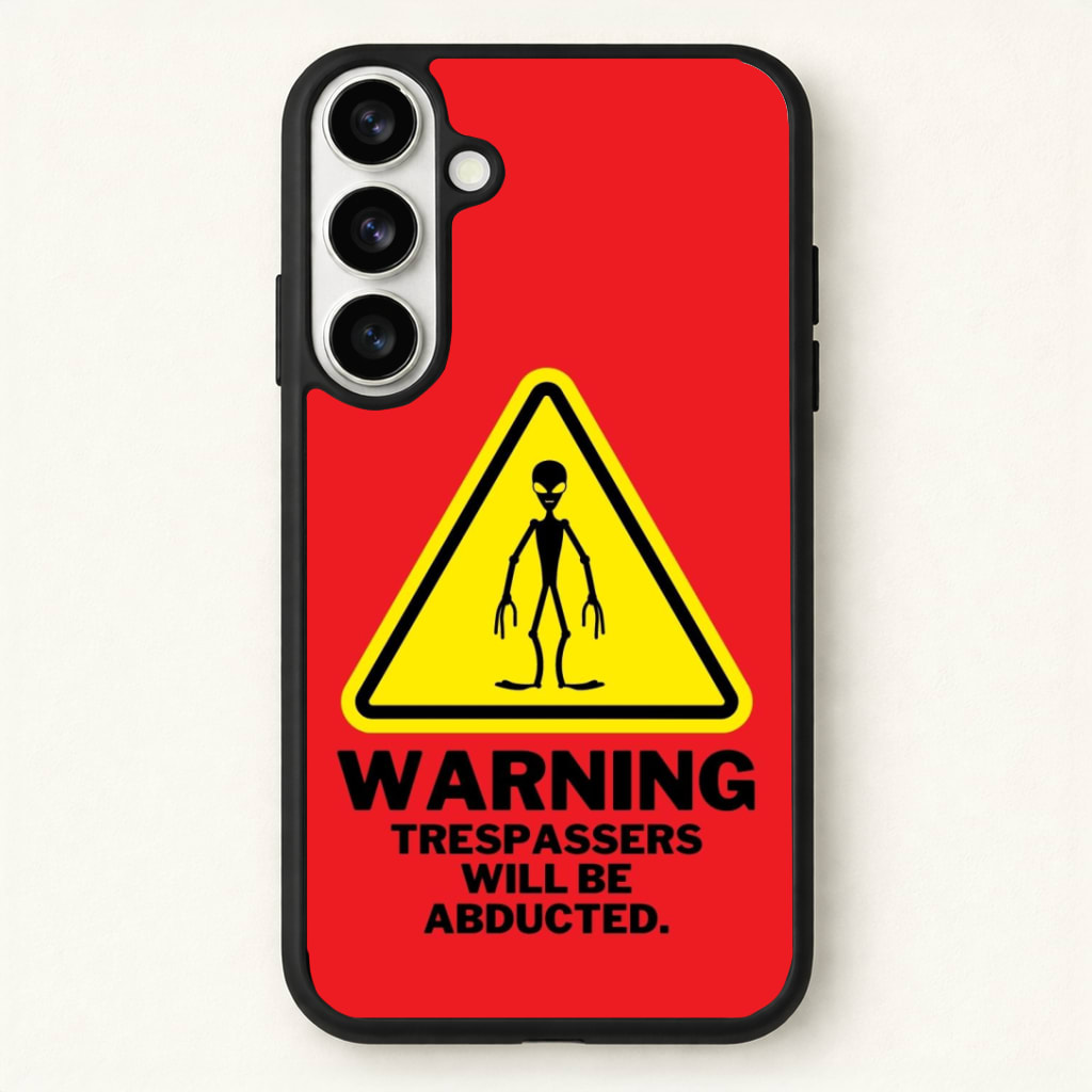 Warning Abduction - Space Phone Case - Galaxy S26 / Standard