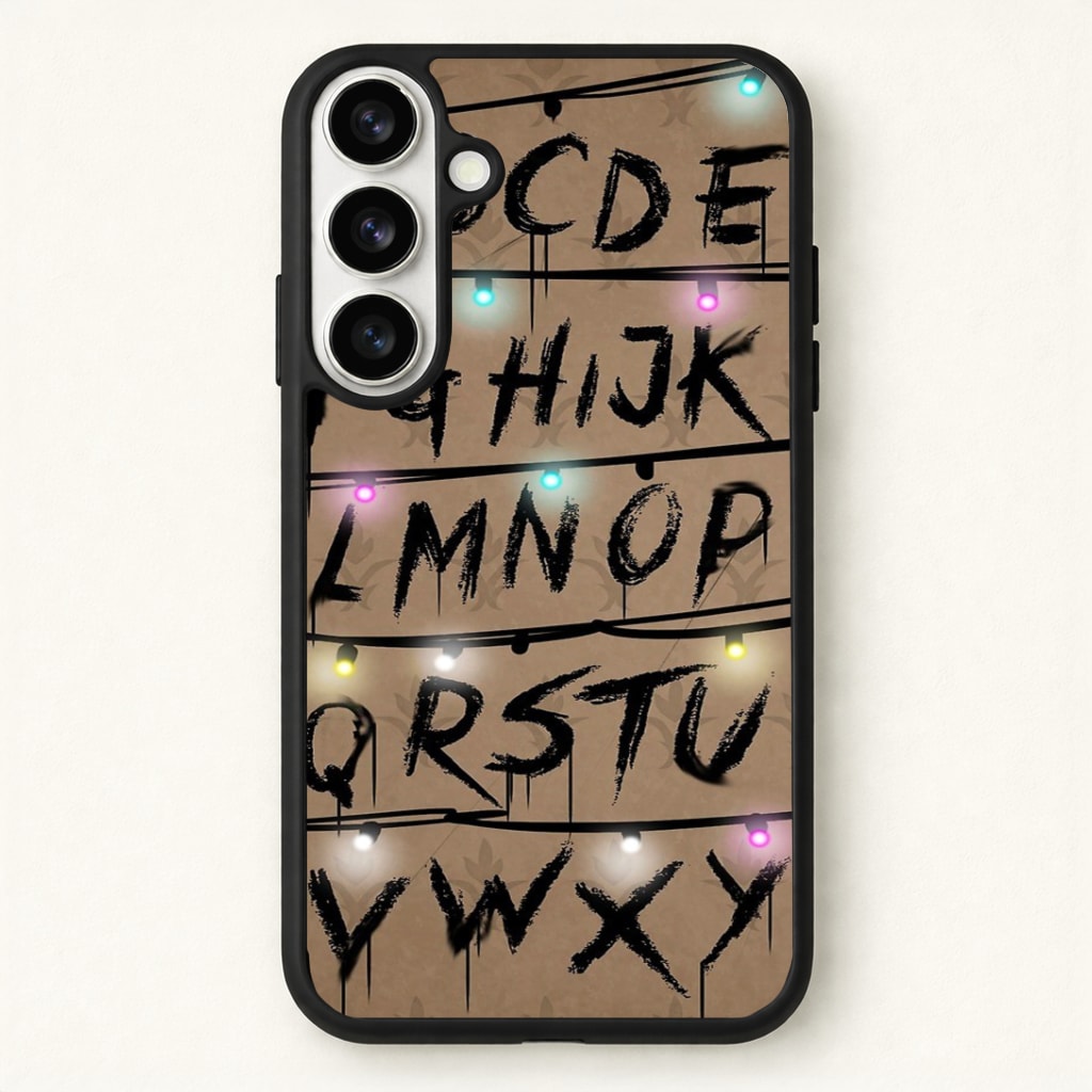 Stranger Alphabet Wall Phone Case - Galaxy S26 / Standard