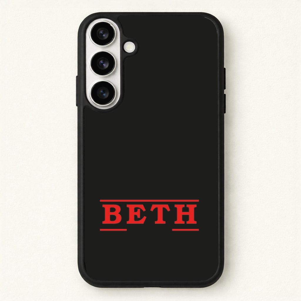 Title - Personalised Stranger Phone Case - Galaxy S26 / Standard