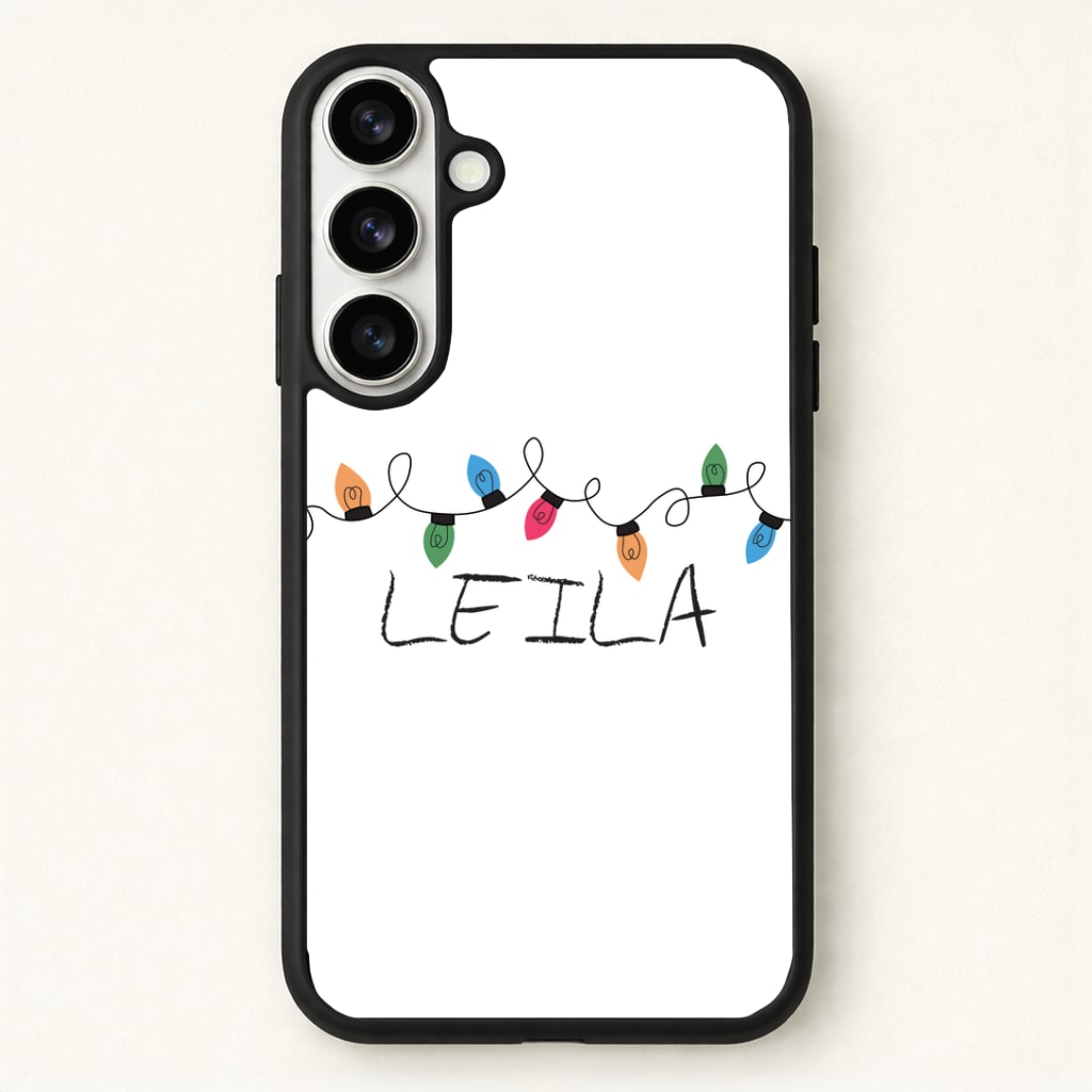 Fairy Lights - Personalised Stranger Phone Case - Galaxy S26 / Standard