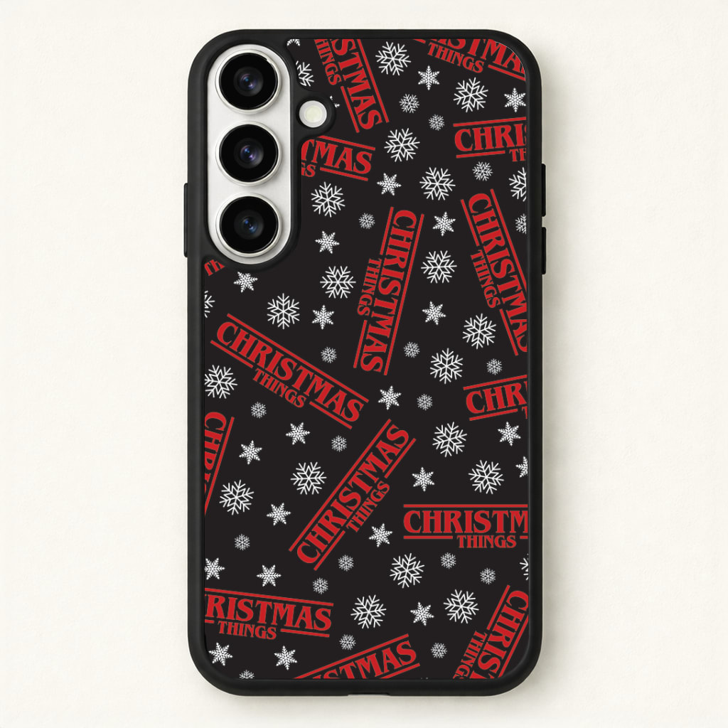 Christmas Things Snowflake Pattern Phone Case - Galaxy S26 / Standard