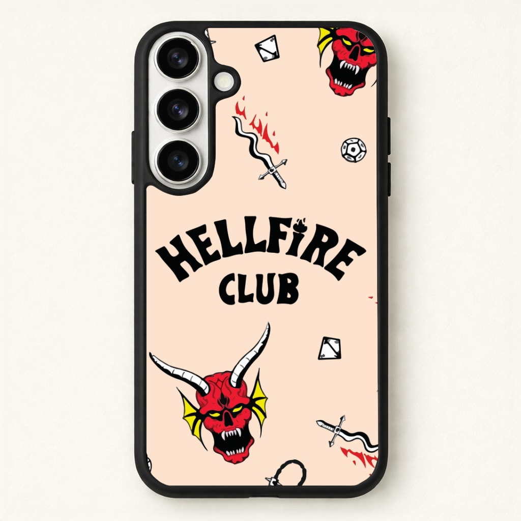 Hellfire Club Icons Collage Peach Phone Case - Galaxy S26 / Standard