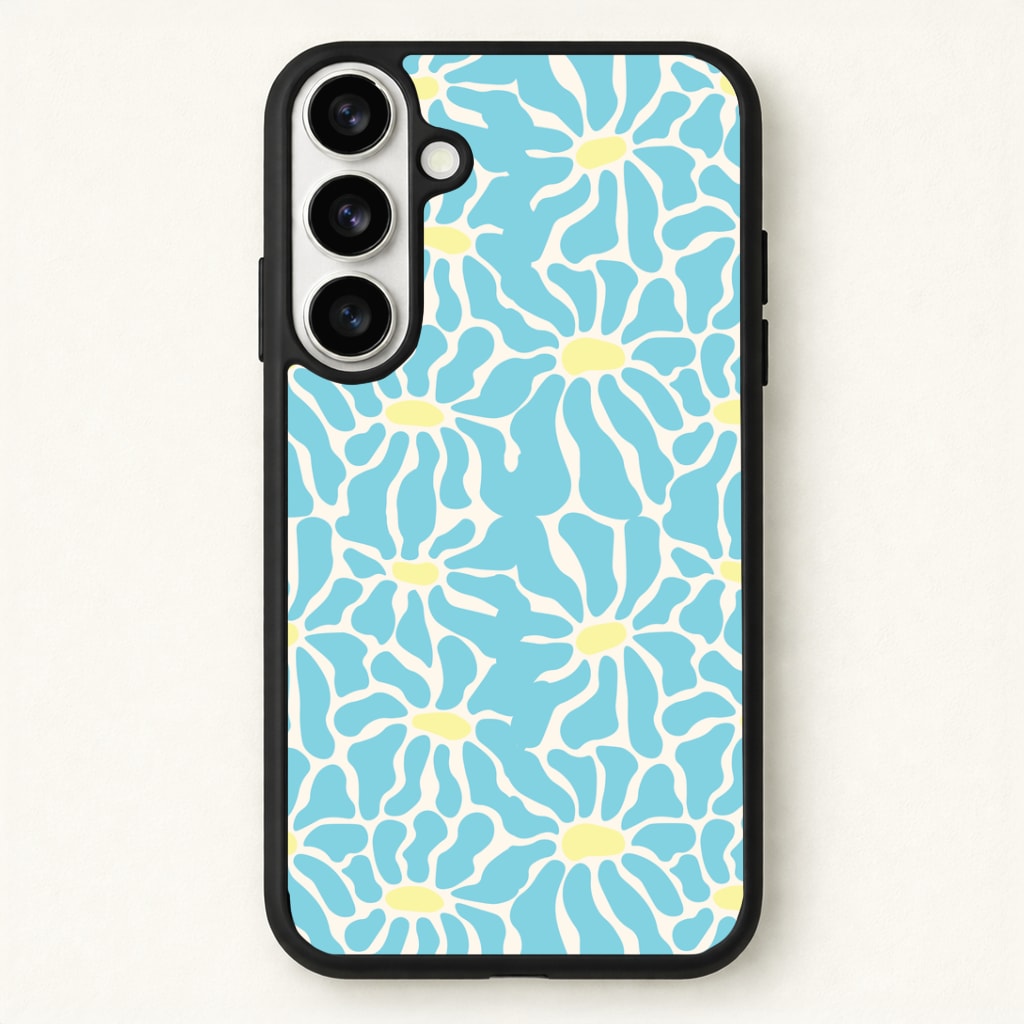Blue Flowers - Summer Phone Case - Galaxy S26 / Standard