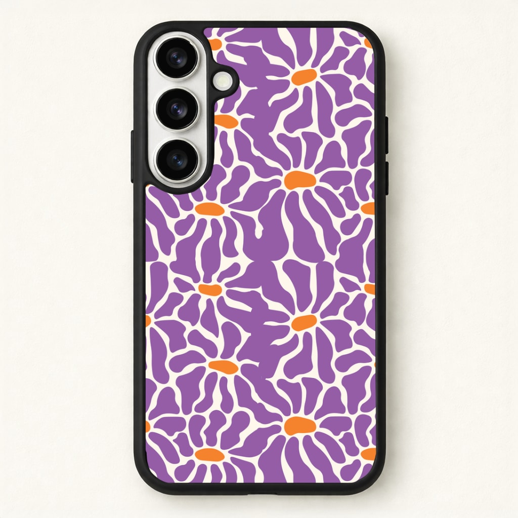 Purple Flowers - Summer Phone Case - Galaxy S26 / Standard