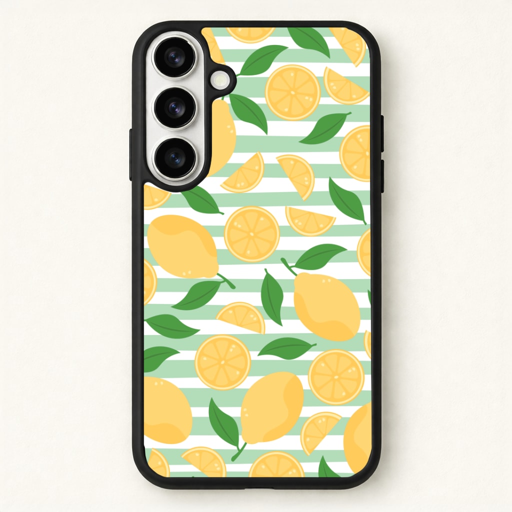 Lemons Pattern - Summer Phone Case - Galaxy S26 / Standard