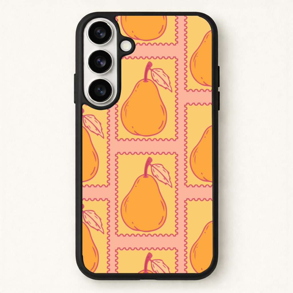 Pear Stamps Pattern Phone Case - Galaxy S26 / Standard