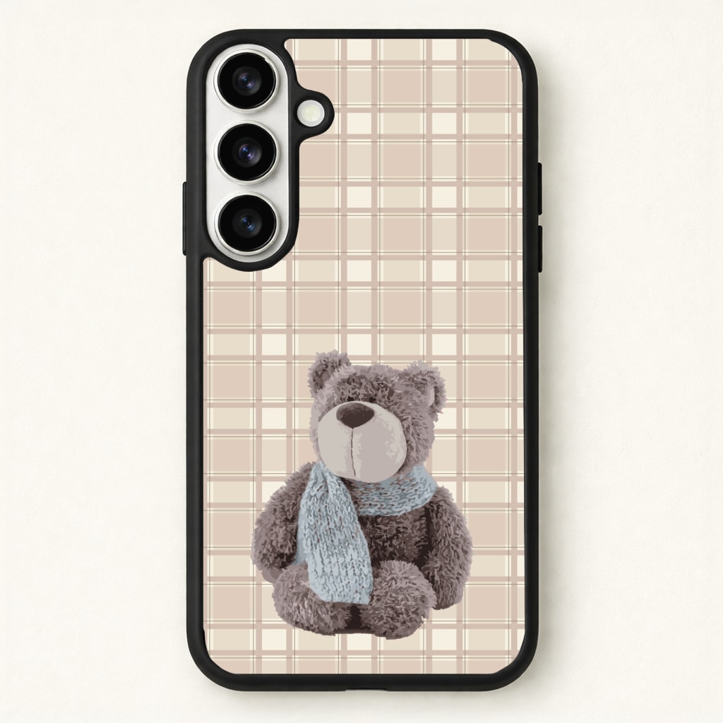 Tartan Teddy Bear Phone Case - Galaxy S26 / Standard
