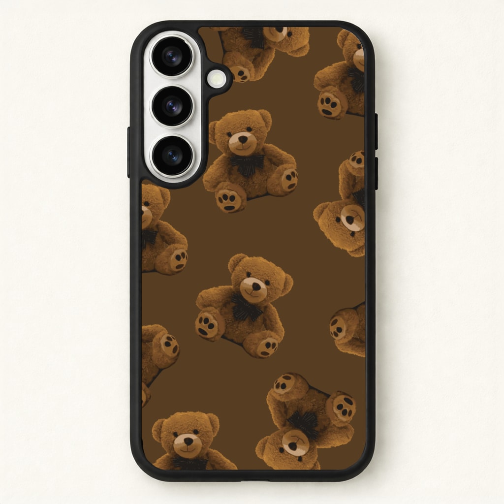 Cute Brown Bear Pattern Phone Case - Galaxy S26 / Standard