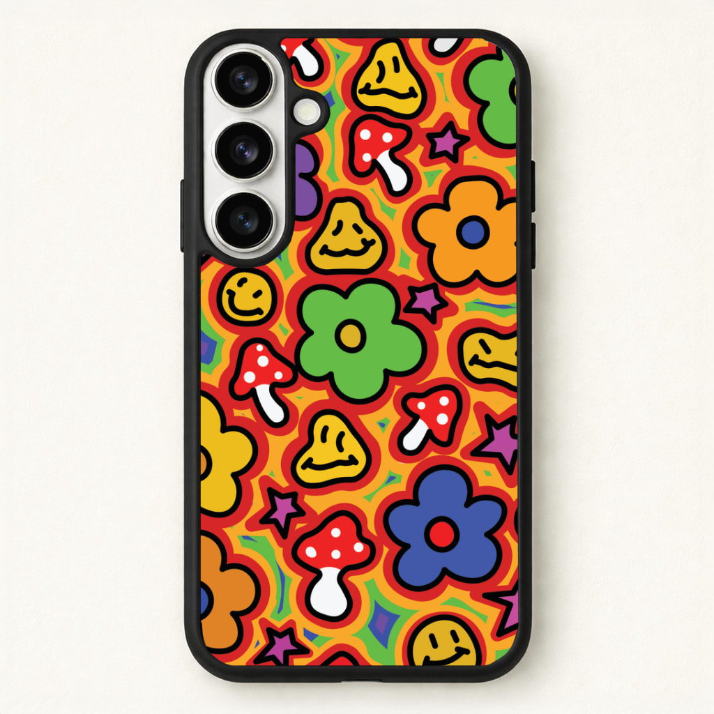 Rainbow Trip - Trippy Patterns Phone Case - Galaxy S26 / Standard