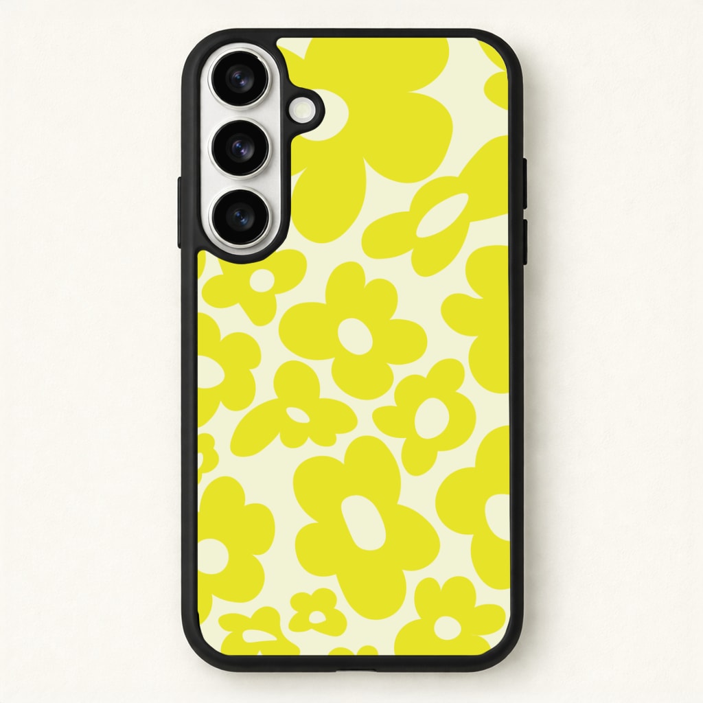 Yellow Flowers - Trippy Patterns Phone Case - Galaxy S26 / Standard