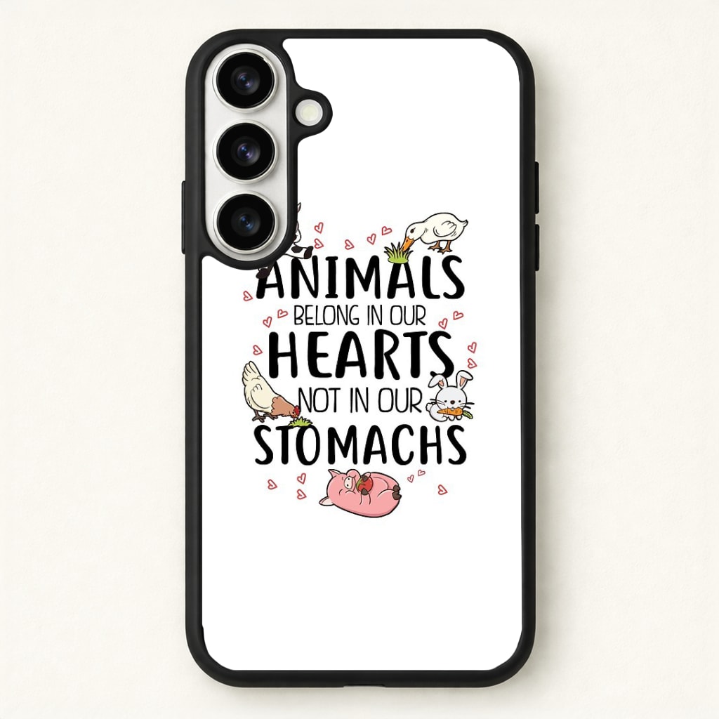 Animals Belong In Our Hearts - Vegan Phone Case - Galaxy S26 / Standard