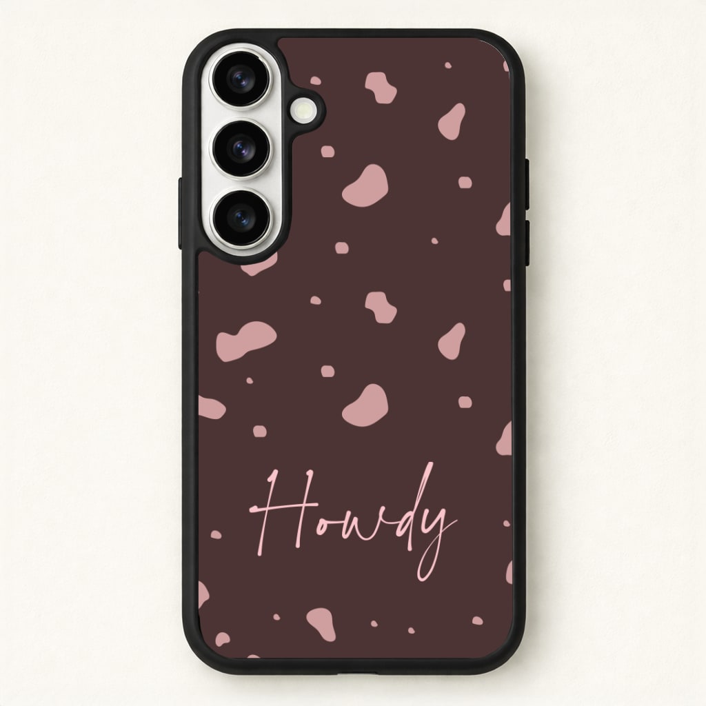 Cow Print Howdy Phone Case - Galaxy S26 / Standard