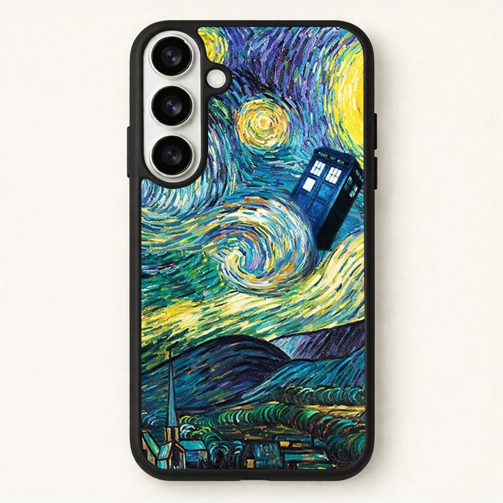 Starry Night Tardis Phone Case - Galaxy S26 / Standard