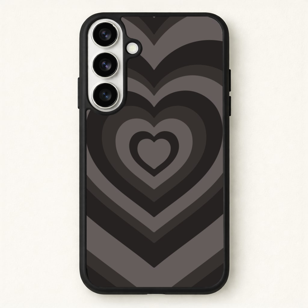 Abstract Black Heart Phone Case - Galaxy S26 / Standard