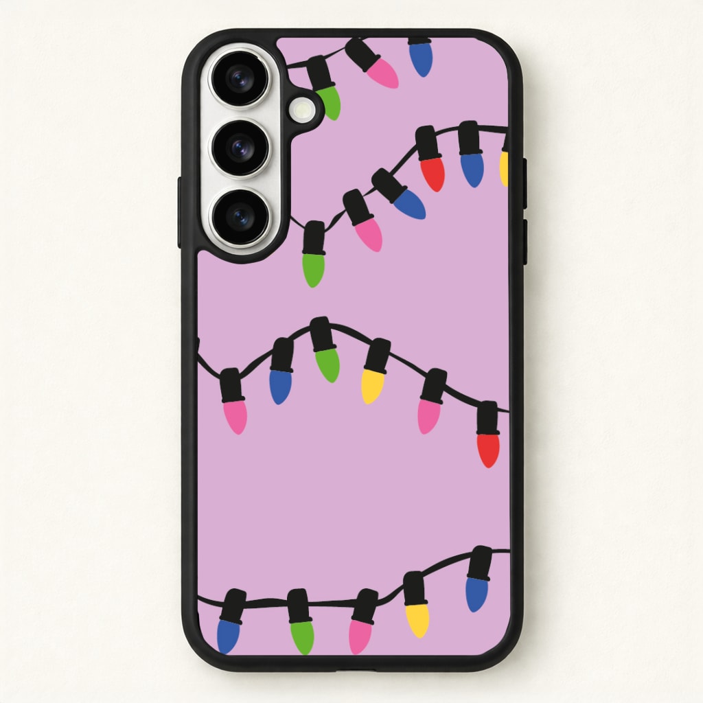 Pink Lights - Christmas Patterns Phone Case - Galaxy S26 / Standard
