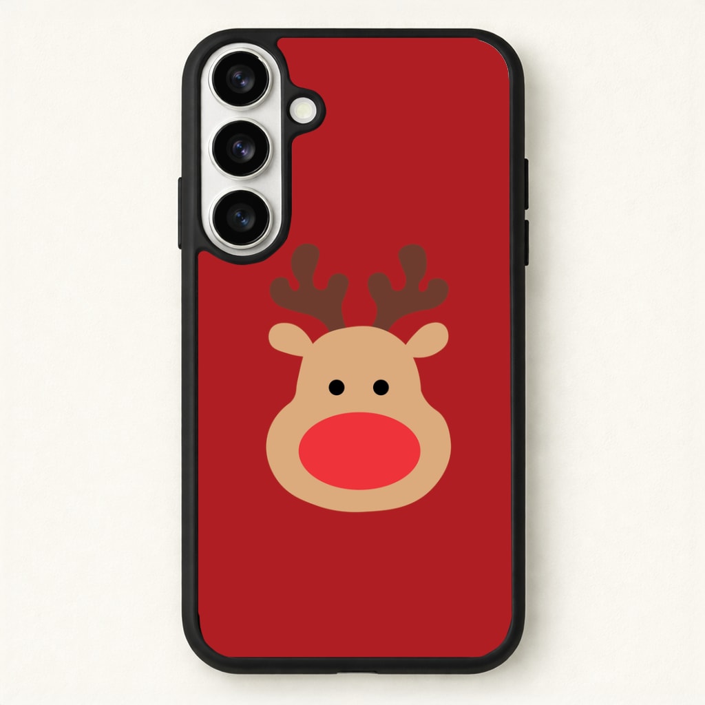 Rudolph Face - Christmas Phone Case - Galaxy S26 / Standard