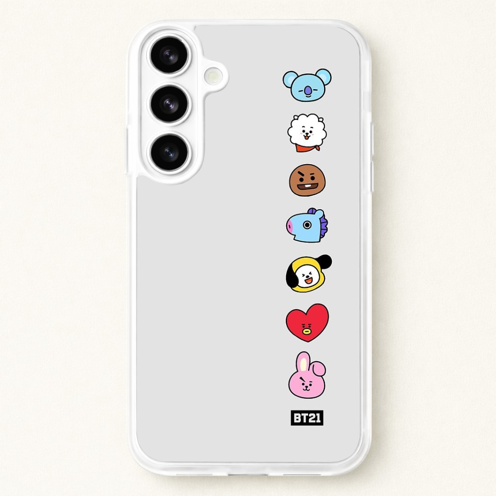 BT21 Vertical Faces - K Pop Phone Case
