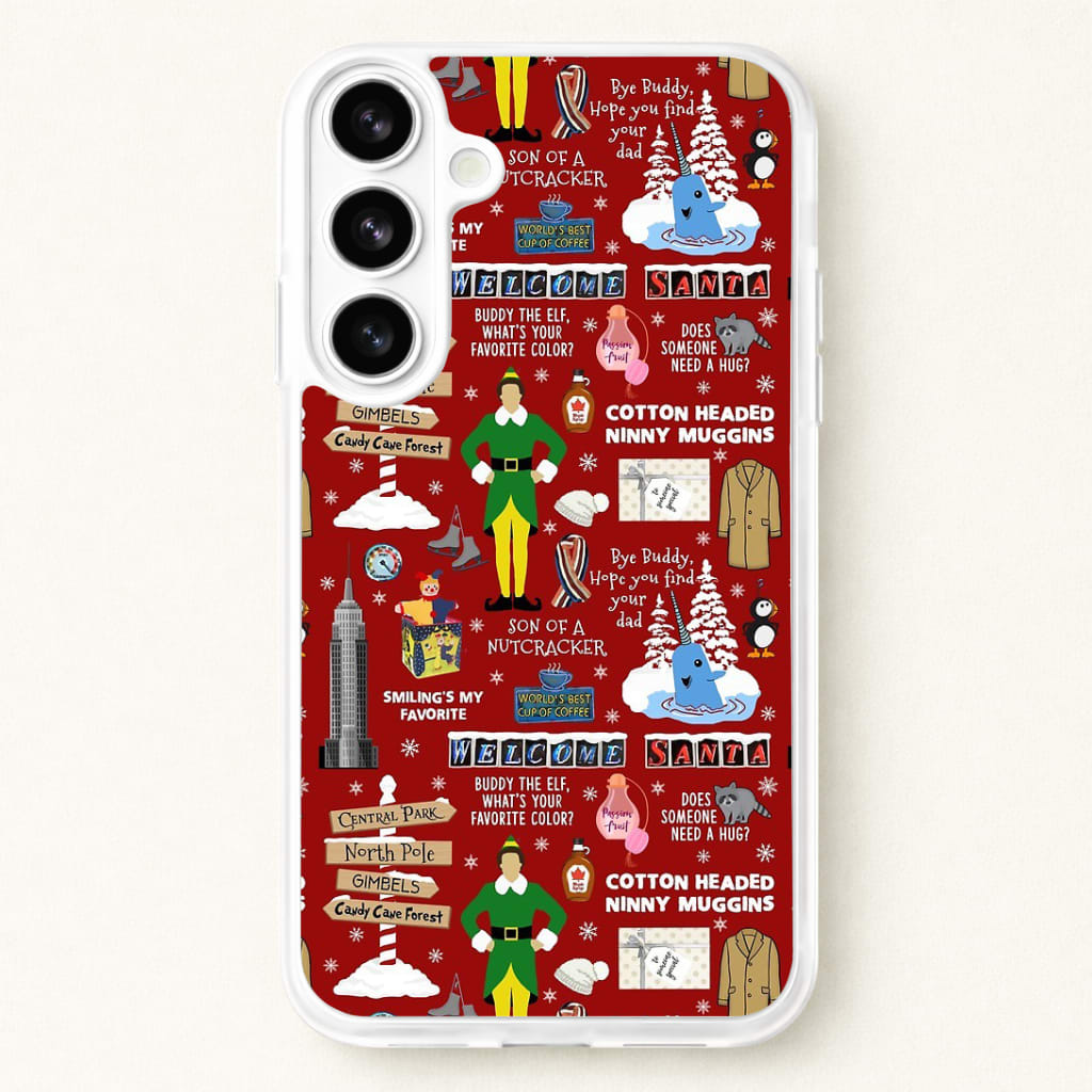 Red Elf Pattern Phone Case