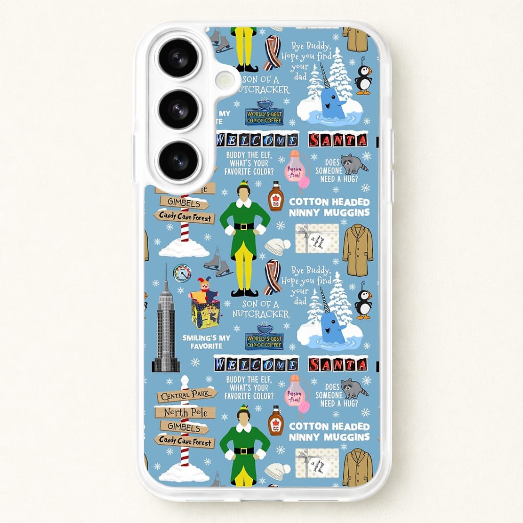 Blue Buddy The Elf Pattern Phone Case