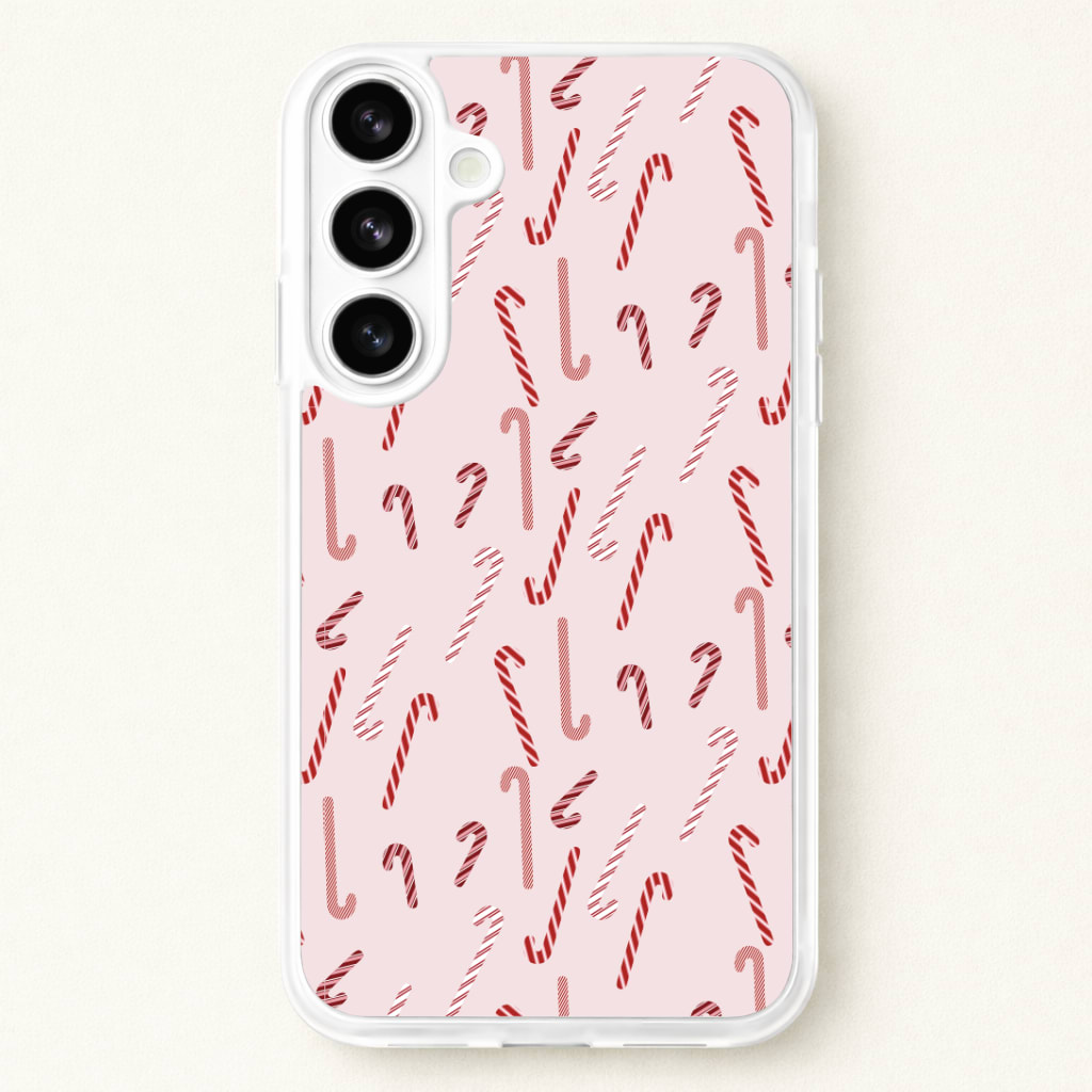 Pink Candycane Christmas Pattern Phone Case