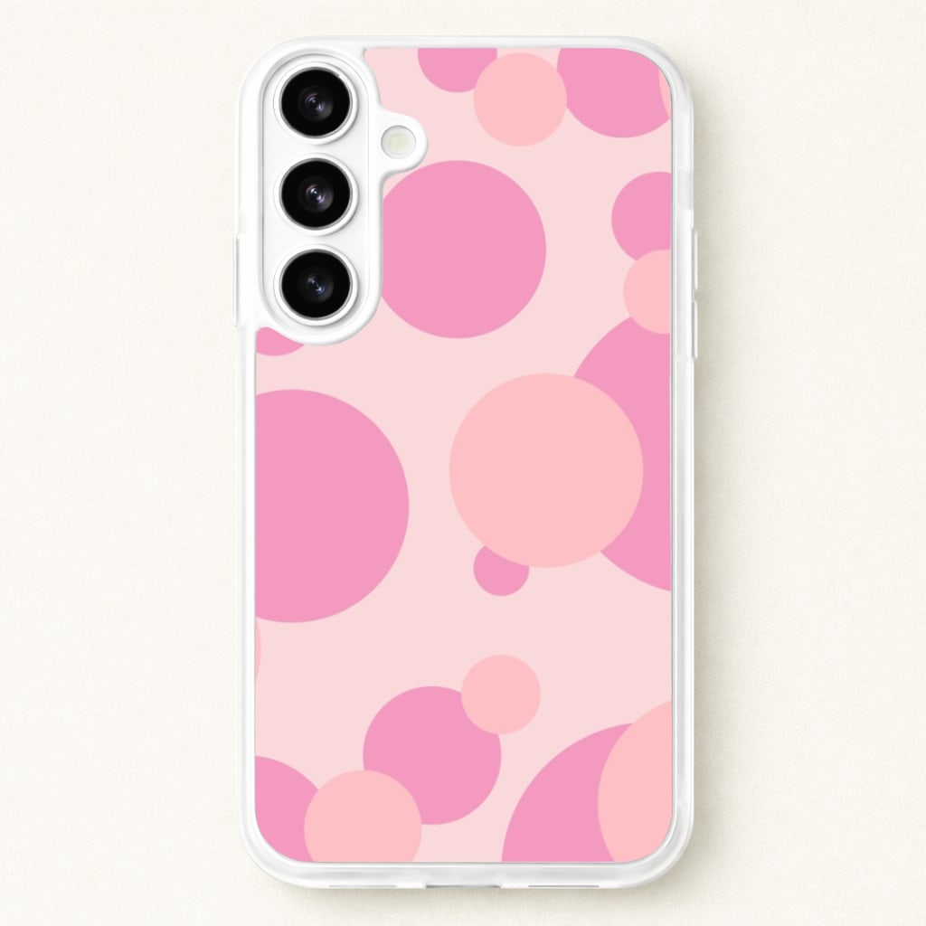 Pink Bubble Pattern Phone Case