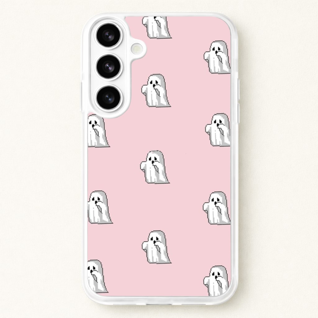 Pastel Pixel Ghost Halloween Phone Case