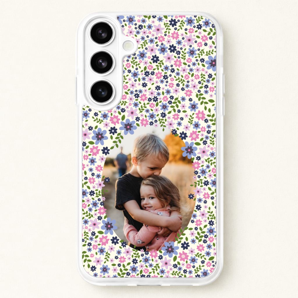 Detailed Flower Pattern - Personalised Mother's Day Phone Case