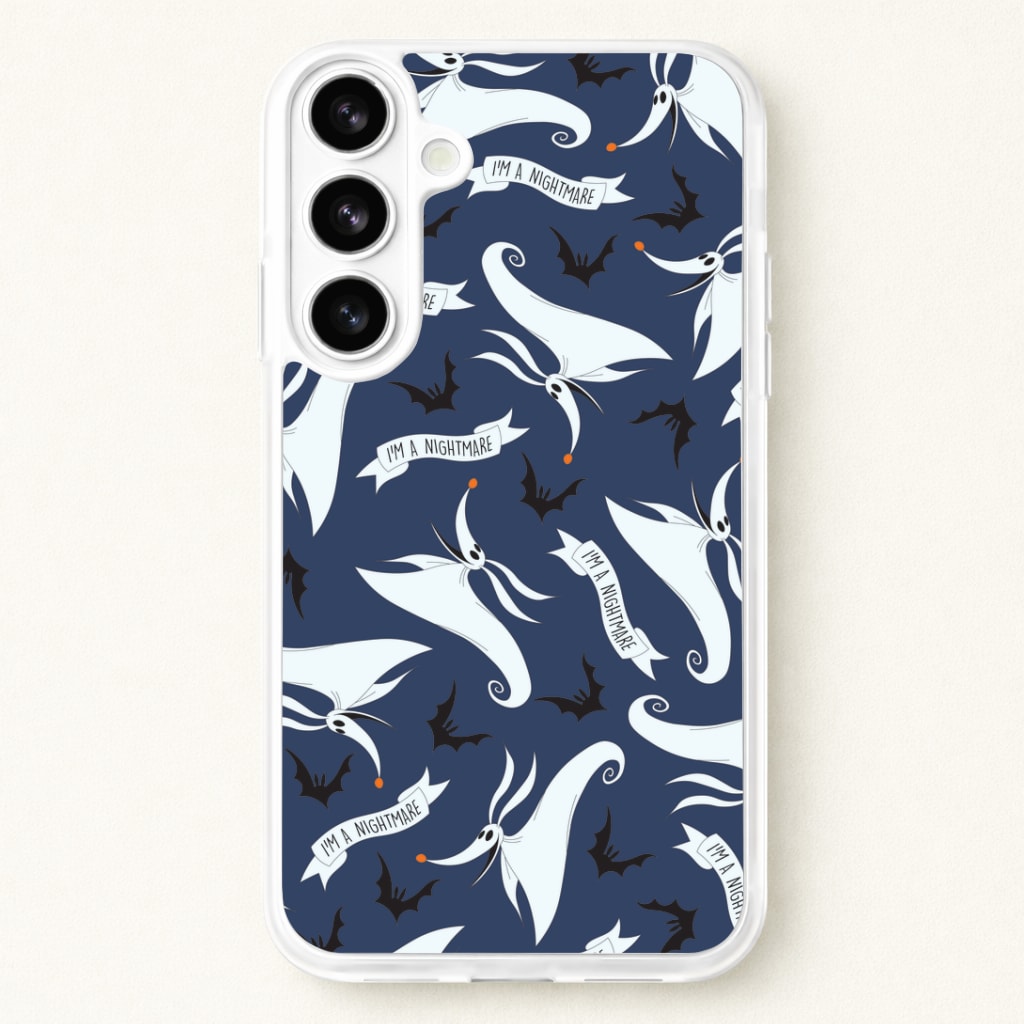 Skeleton Dog And Bats Pattern Phone Case