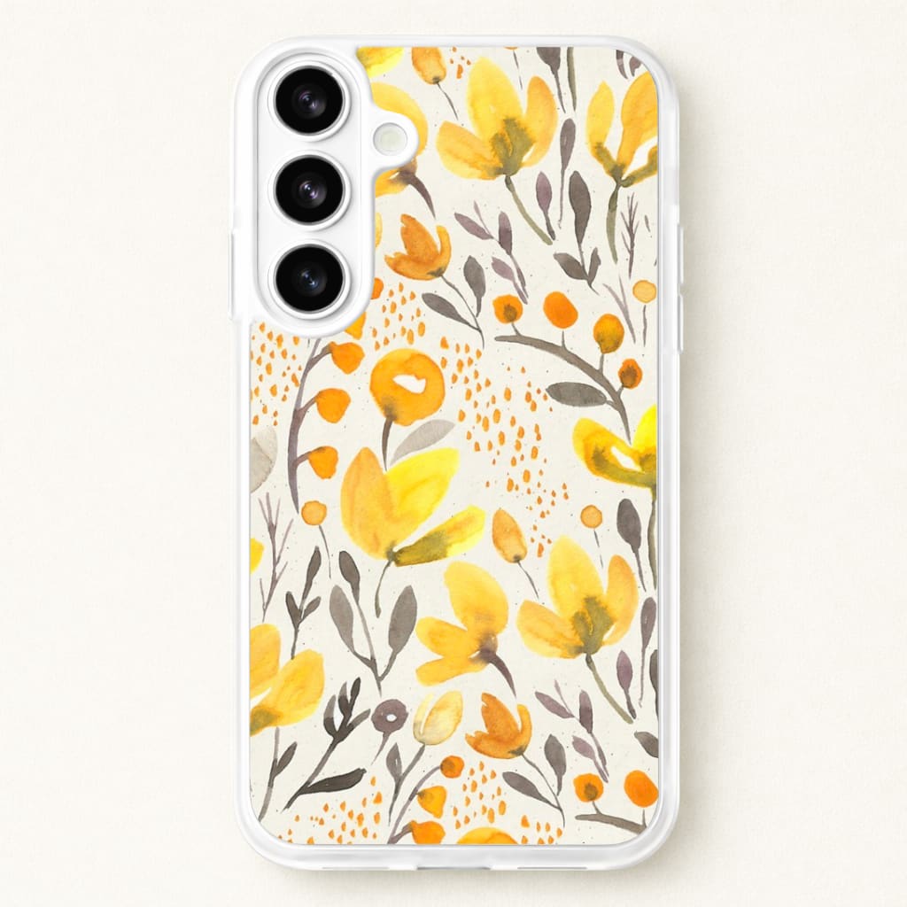 Yellow Field Floral Phone Case